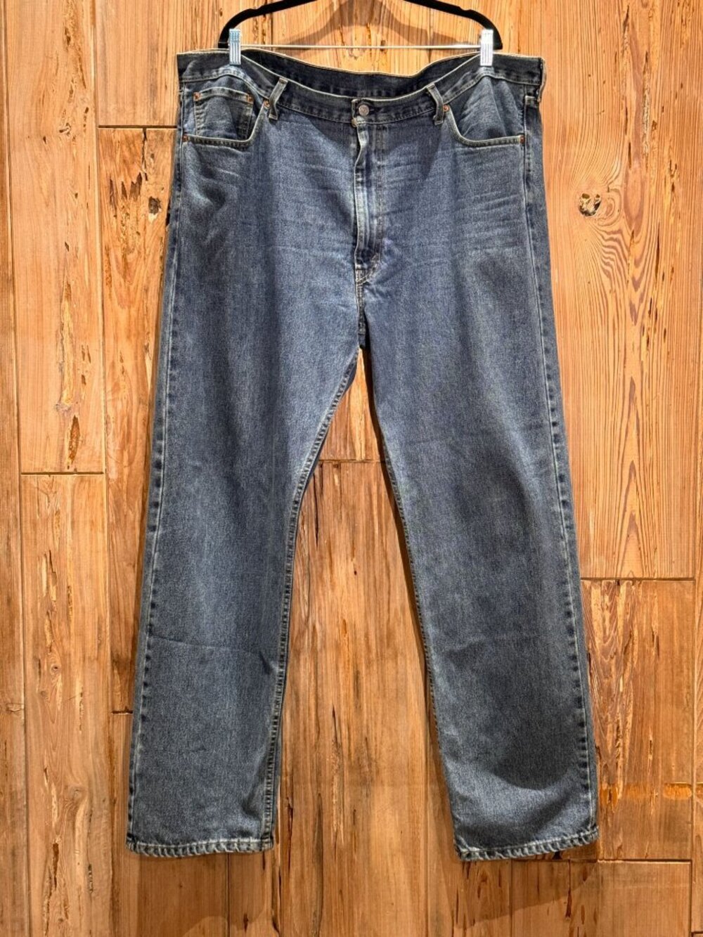 Levis 505 Big & Tall W44 X L34 Relaxed Fit Mens Denim Jeans Blue